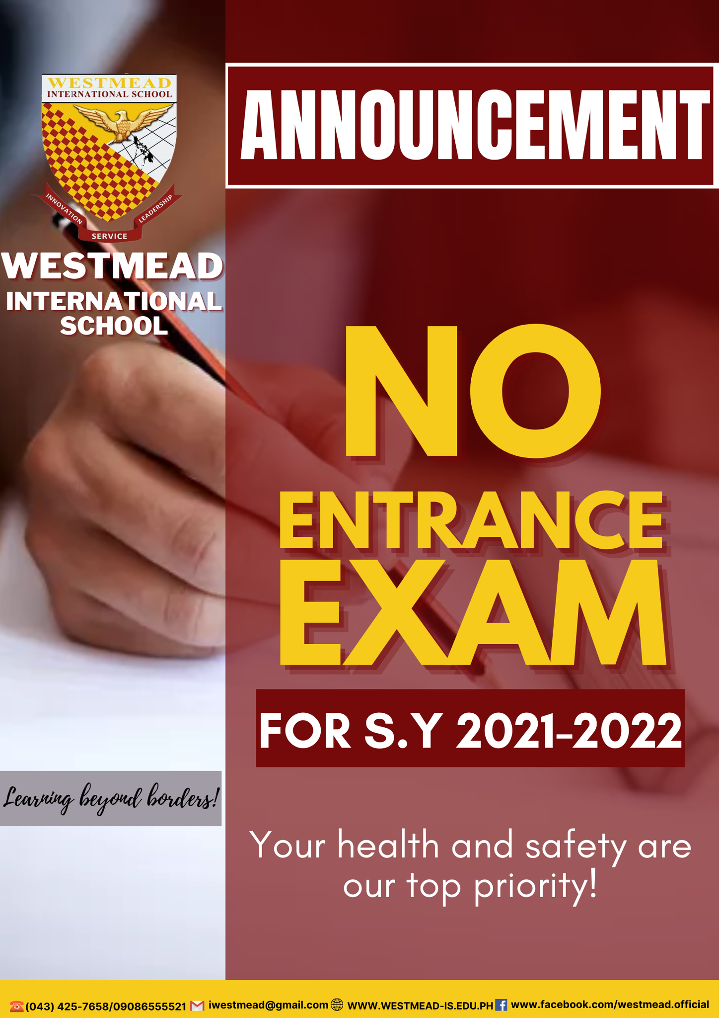 No Entrance Exam