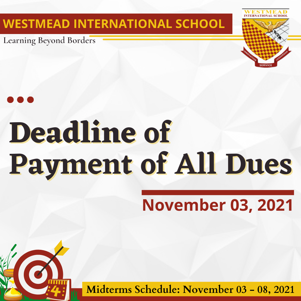 Deadline of Payment of All Dues.