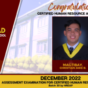 December 2022 – Certified Human Resource Associate (CHRA) – Batch 30